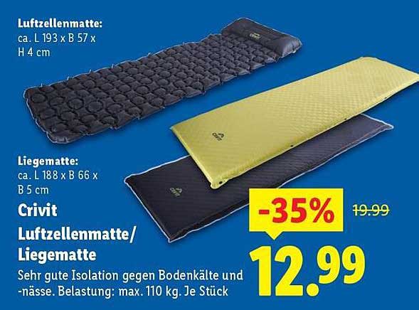 Crivit Luftzellenmatte / Liege Matte