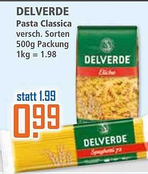 DELVERDE Pasta Classica 500g - jetzt nur 0,99€