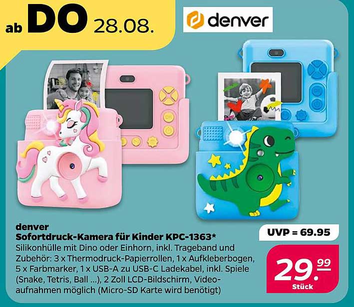 denver Sofortdruck-Kamera für Kinder KPC-1363