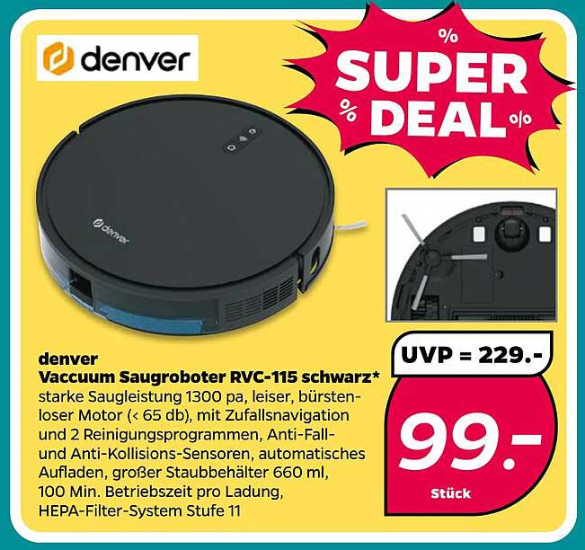 denver Vaccuum Saugerobot RVC-115 schwarz