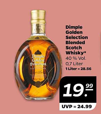 Dimple Golden Selection Blended Scotch Whisky 0,7 Liter