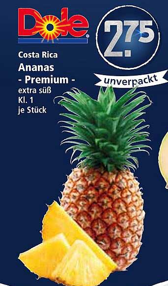 Dole Ananas - Premium - extra süß - Kl. 1 je Stück