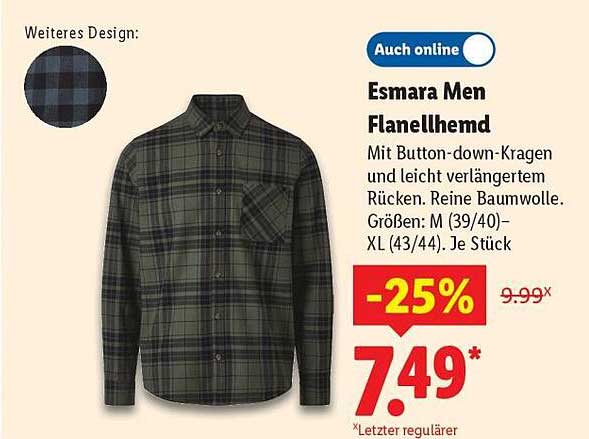 Esmara Men Flanellhemd