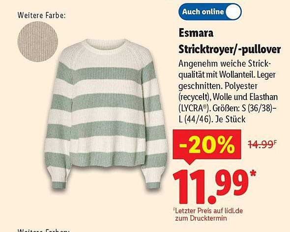 Esmara Stricktroyer-/pullover