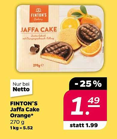 FINTON'S Jaffa Cake Orange 270 g