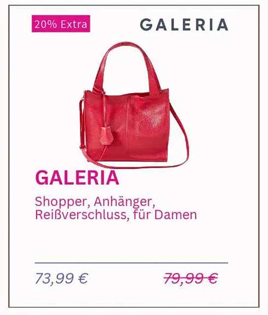 Galeria Shopper, Anhänger, Reißverschluss, für Damen