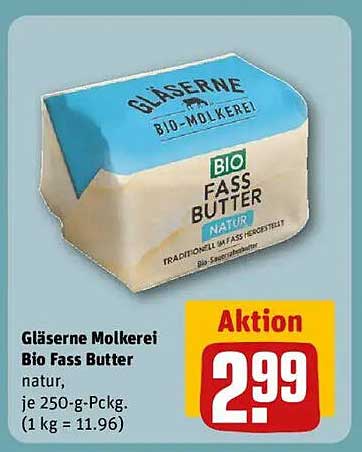 Gläserne Molkerei Bio Fass Butter natur