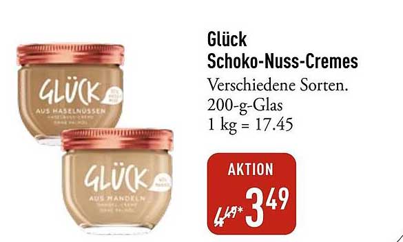 Glück Schoko-Nuss-Cremes – Verschiedene Sorten