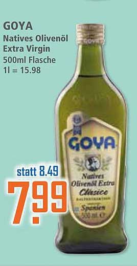 GOYA Natives Olivenöl Extra Virgin 500ml Flasche