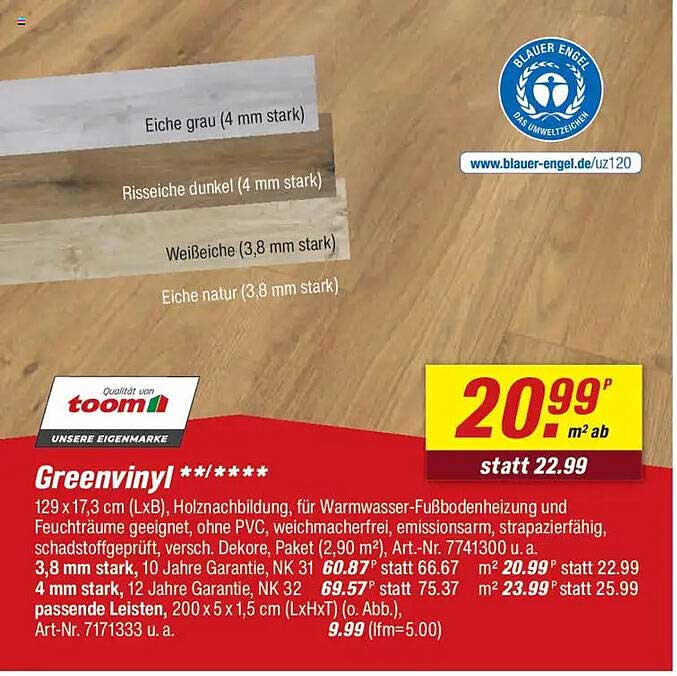 Greenvinyl - Hochwertiger Bodenbelag für Ihr Zuhause