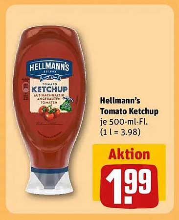 Hellmann's Tomaten Ketchup 500 ml - 1,99 €