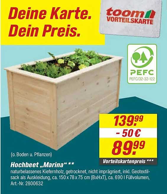 Hochbeet „Marina“ - Gärtnern auf höchstem Niveau