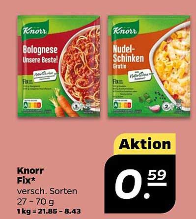 Knorr Fix - verschiedene Sorten