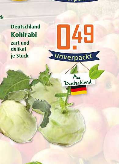 Kohlrabi zart und delikat – je Stück nur 0,49 €