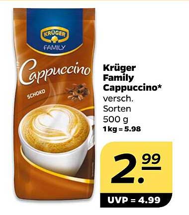 Krüger Family Cappuccino* verschiedene Sorten 500 g
