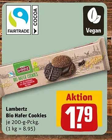 Lambertz Bio Hafer Cookies je 200-g-Pckg.