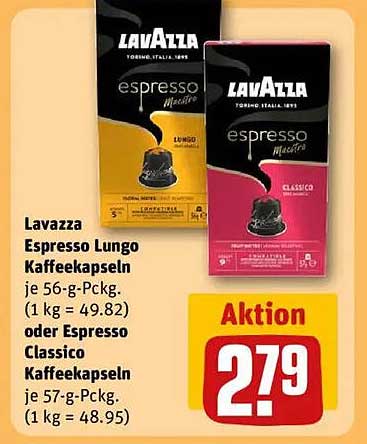 Lavazza Espresso Lungo und Classico Kaffeekapseln – jetzt im Angebot!