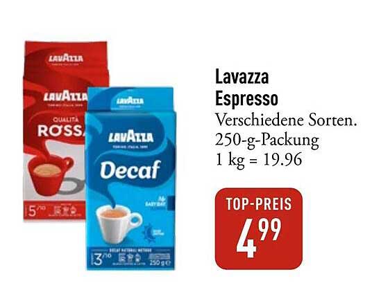 Lavazza Espresso - verschiedene Sorten, 250-g-Packung