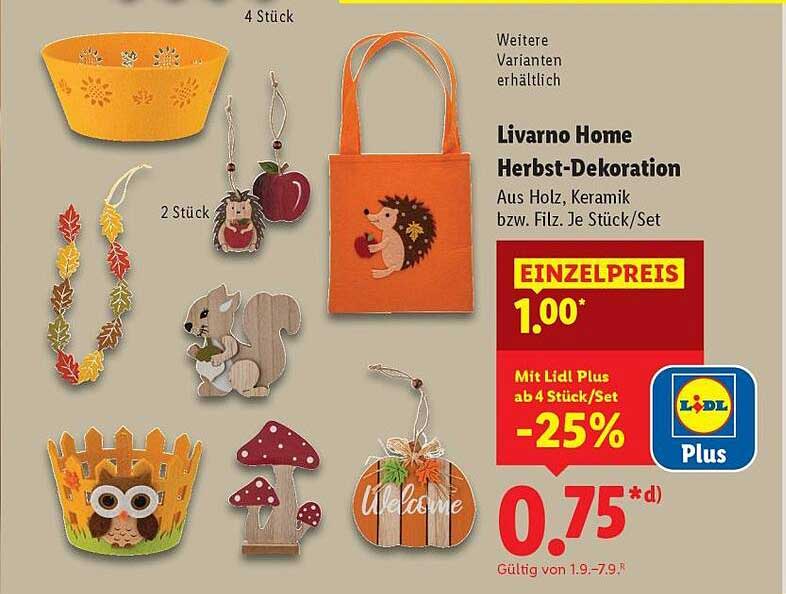 Livorno Home Herbst-Dekoration