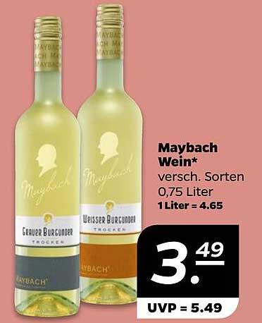 Maybach Wein - verschiedene Sorten 0,75 Liter