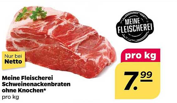 Meine Fleischerei Schweinenackenbraten ohne Knochen*