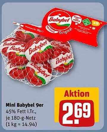 Mini Babybel 9er - 180 g Nettofüllmenge