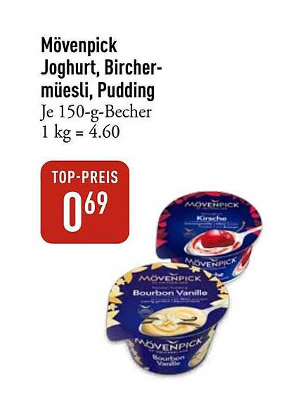 Mövenpick Joghurt, Bircher-Müesli, Pudding - TOP-PREIS