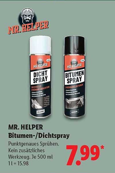 MR. HELPER Bitumen-/Dichtspray