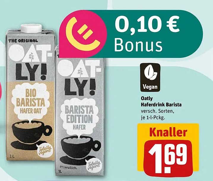 Oatly Haferdrink Barista 1L - Verschiedene Sorten