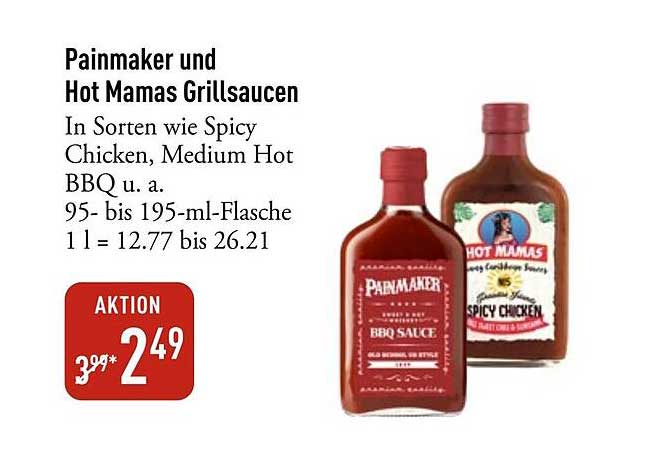 Painmaker und Hot Mamas Grillsoßen