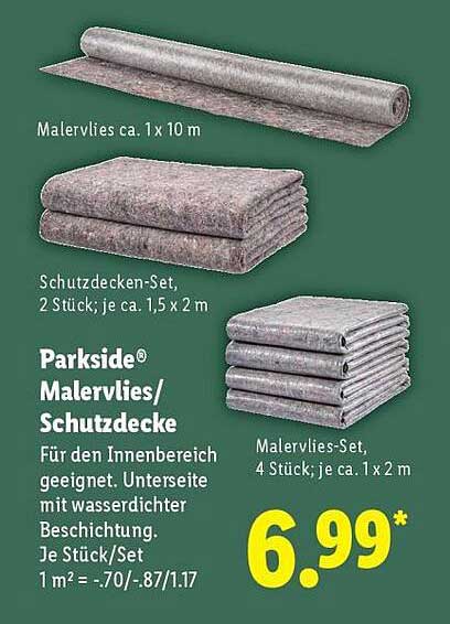 Parkside® Malervlies/Schutzdecke