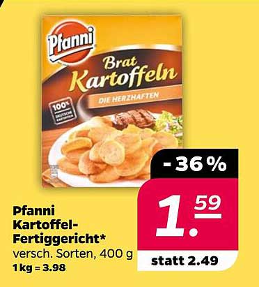 Pfanni Kartoffel-Fertiggericht 400 g, verschiedene Sorten