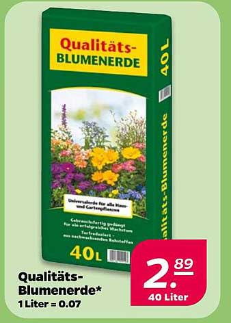 Qualitäts-Blumenerde 40L