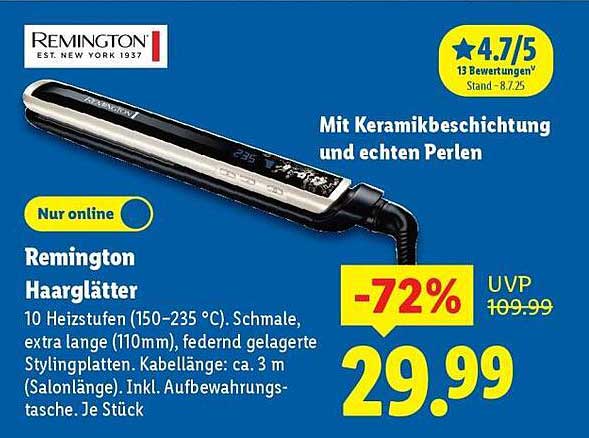 Remington Haar Glätter