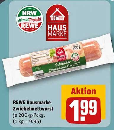 REWE Hausmarke Zwiebelmettwurst 200 g