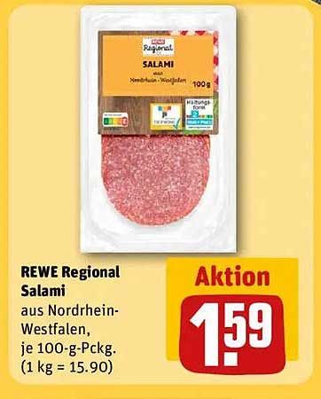 REWE Regional Salami 100g