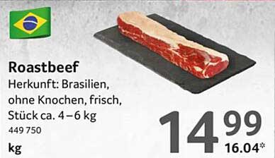 Roastbeef aus Brasilien – frisch und zart