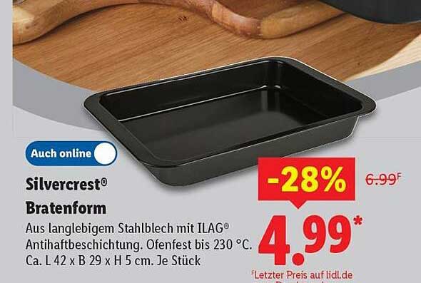 Silvercrest® Bratenform mit ILAG® Antihaftebeschichtung