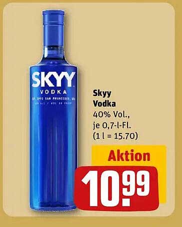 Skyy Vodka 0,7 l Flasche - 40% Vol.