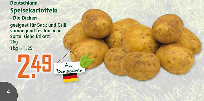 Speisekartoffeln - Die Dicken