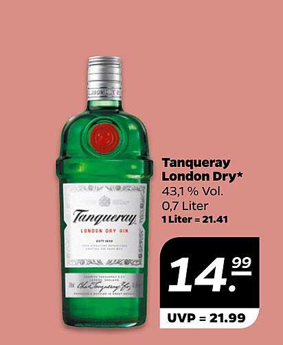 Tanqueray London Dry Gin 0,7 Liter