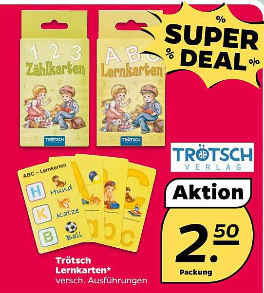 Trötsch Lernkarten - Zählkarten und ABC Lernkarten
