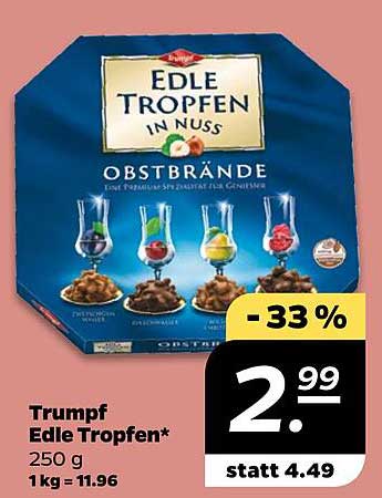 Trumpf Edle Tropfen in Nuss 250 g