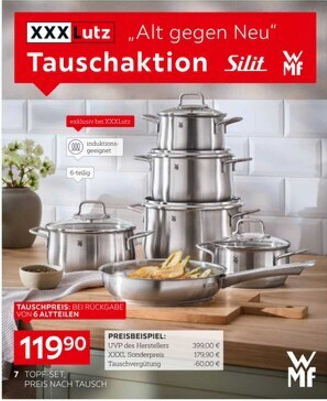 WMF Silit Töpfe-Set bei XXXLutz – „Alt gegen Neu“ Tauschaktion