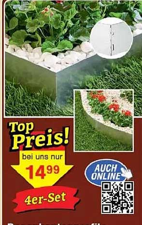 4er-Set Beetumrandung
