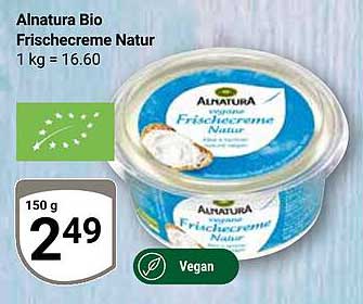 Alnatura Bio Frischecreme Natur 150 g zum Sonderpreis