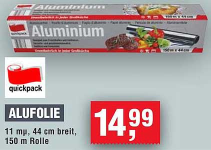 Alufolie 150 m Rolle von Quickpack