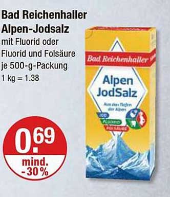 Bad Reichenhaller Alpen-Jodsalz 500 g