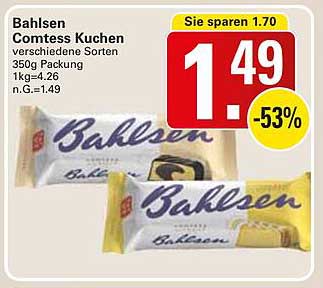 Bahlsen Comtess Kuchen - verschiedene Sorten 350g Packung
