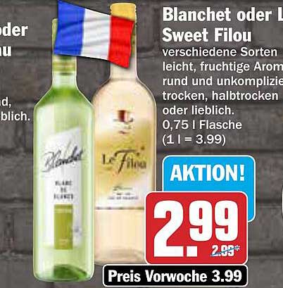 Blanchet oder Le Filou Sweet - Fruchtige Weinsorten